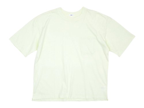 maillot soft cotton s/s pocket Tee LIGHT YELLOW