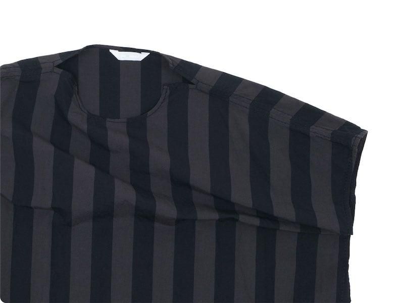 ホームスパン homspun ステッチ　ストライプシャツワンピース　FREE homspun Bigシャツワンピース 極細ストライプ