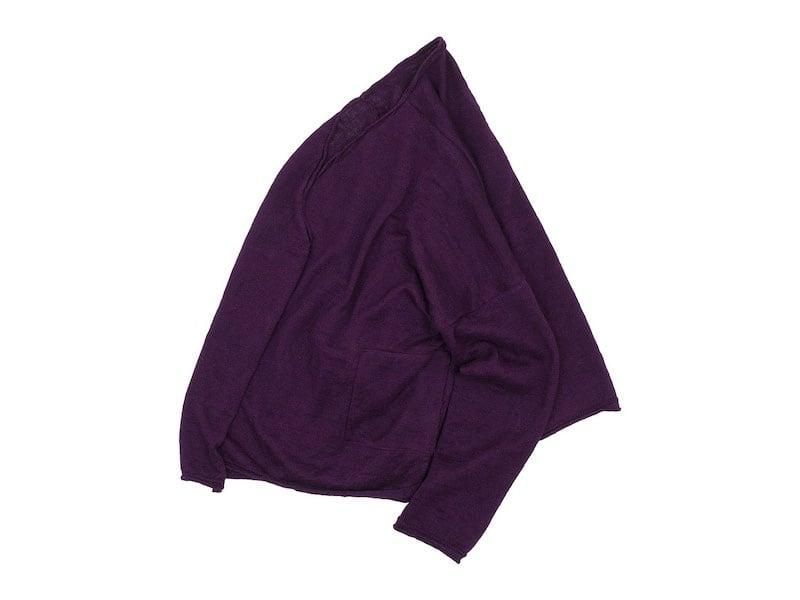Atelier d'antan Pauletʥݡåȡ Linen Knit Cardigan WINE
