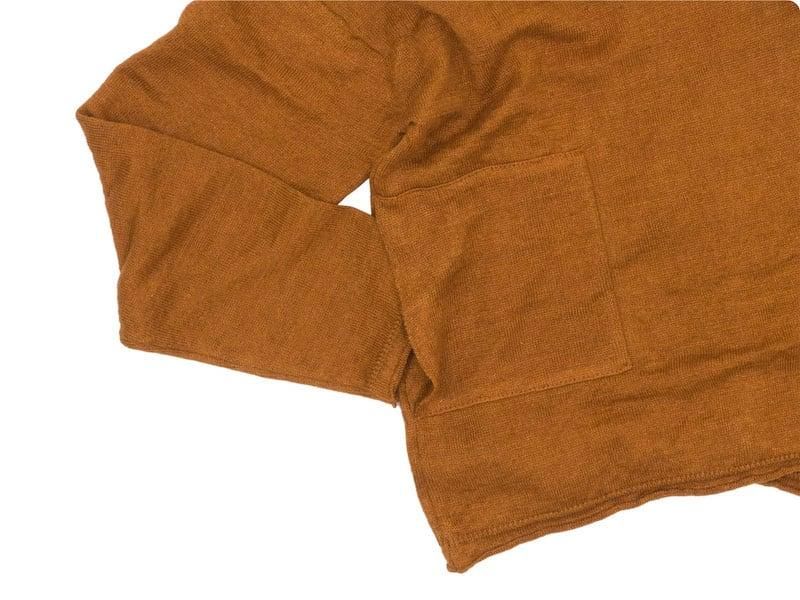 Atelier d'antan Pauletʥݡåȡ Linen Knit Cardigan COGNAC