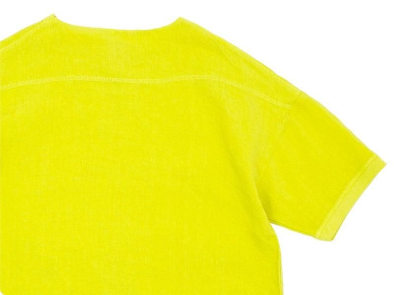 maillot linen shirts Tee FADE YELLOW MAS-22120