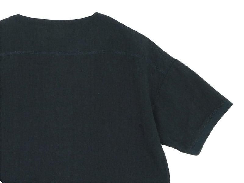 maillot linen shirts Tee BLACK MAS-22120