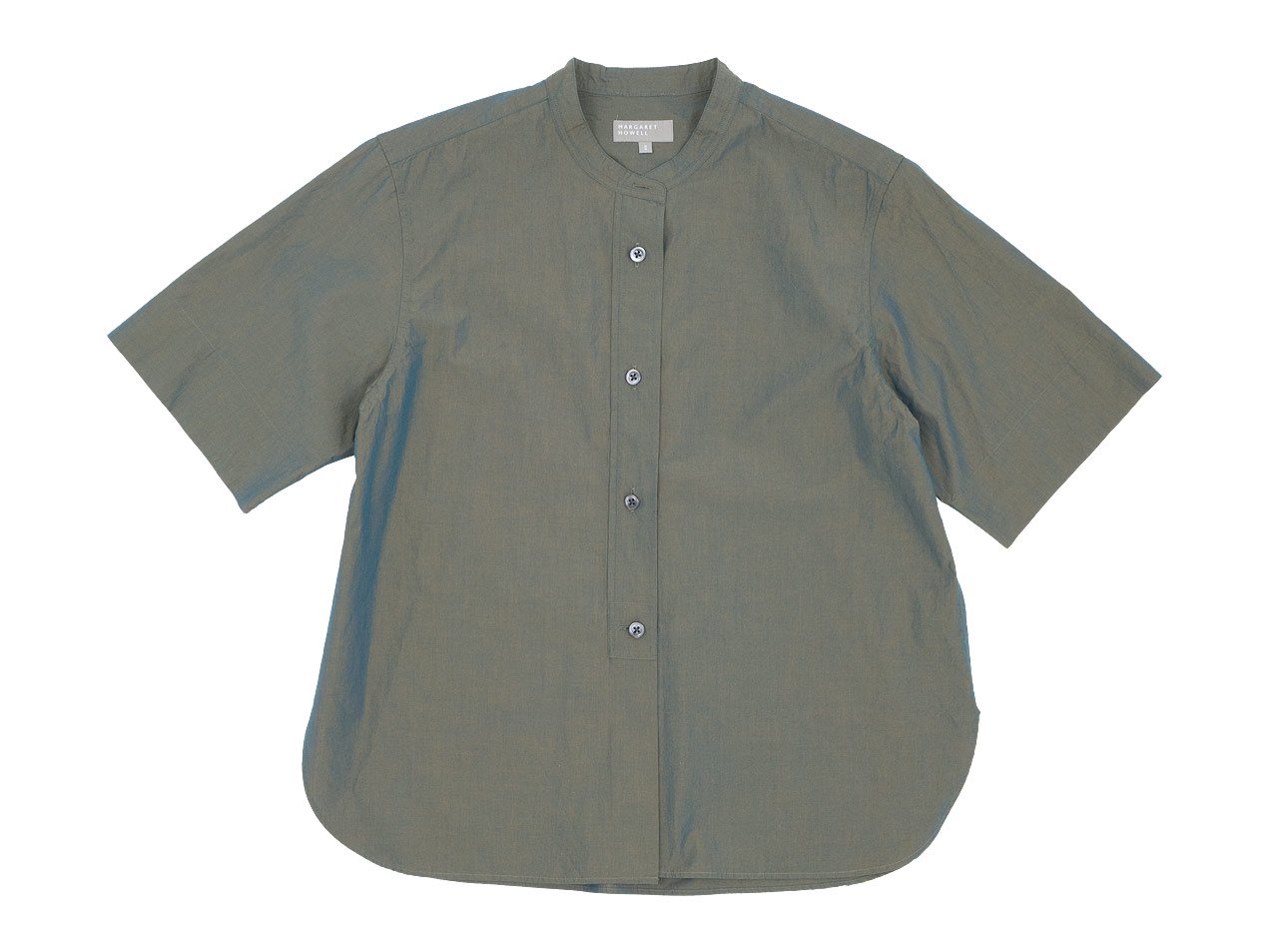 MARGARET HOWELL YARN DYED COTTON POPLIN SHIRTS 180KHAKI̥ǥ