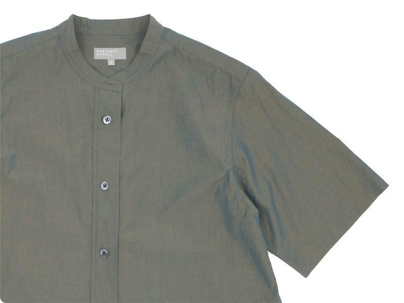MARGARET HOWELL YARN DYED COTTON POPLIN SHIRTS 180KHAKI̥ǥ