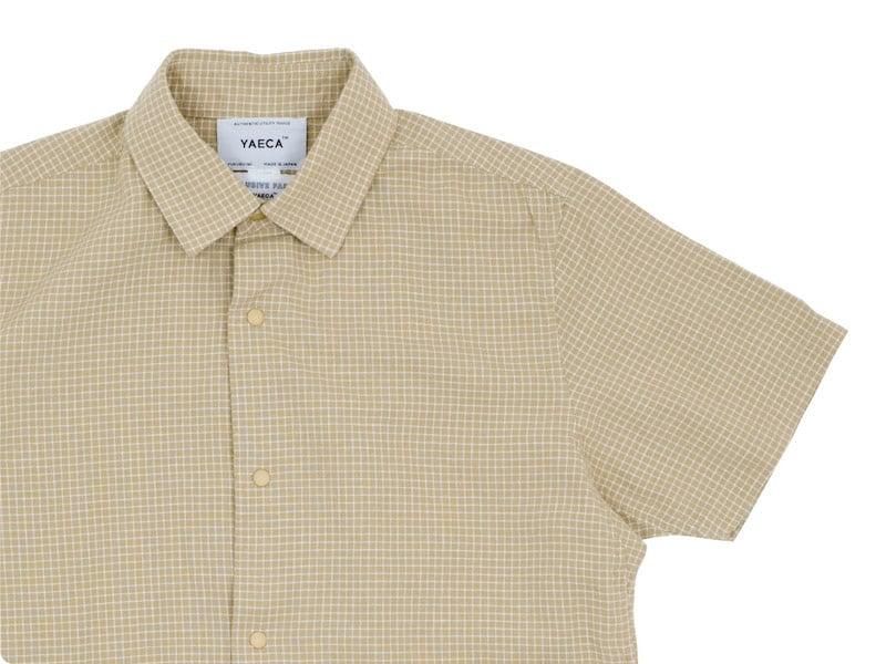 YAECA ヤエカ コンフォートシャツ Lサイズ 半袖 KHAKI YAECA ヤエカ コンフォートシャツ スタンダード プルオーバー L