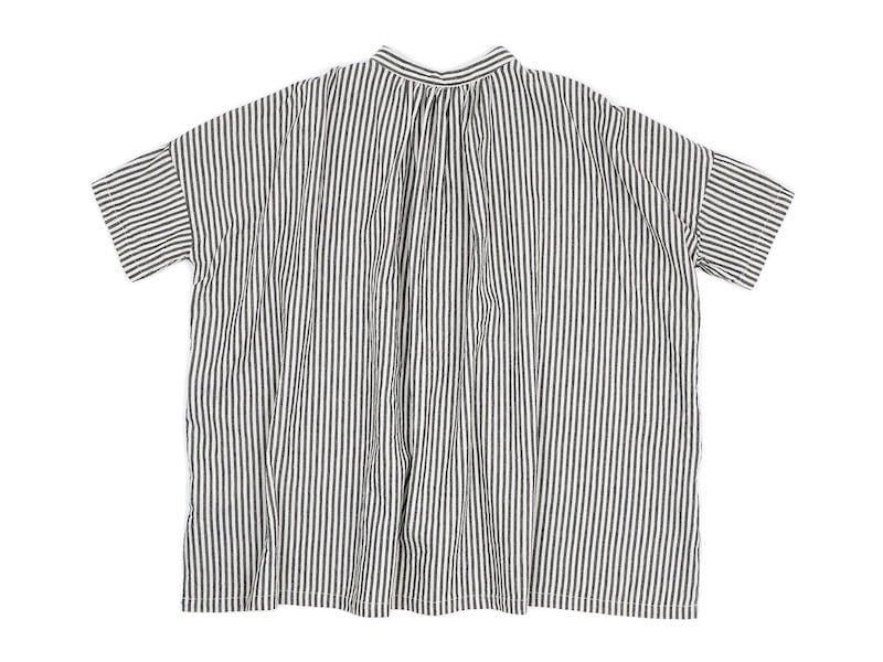 ordinary fits WIDE ATELIER SHIRTS BLACK STRIPE