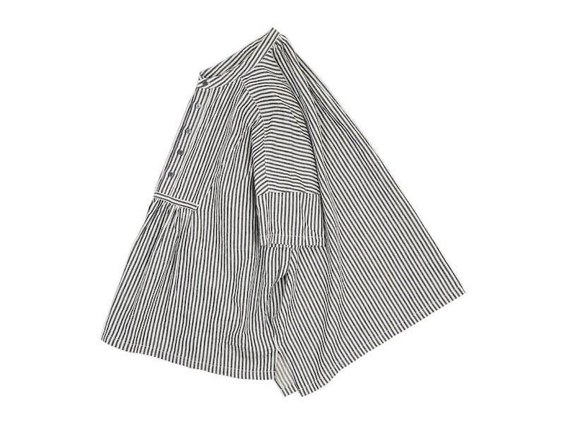 ordinary fits WIDE ATELIER SHIRTS BLACK STRIPE
