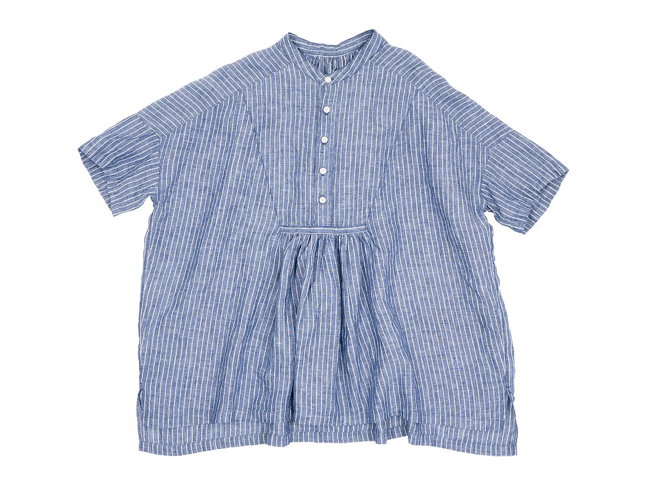 ordinary fits WIDE ATELIER SHIRTS NAVY STRIPE
