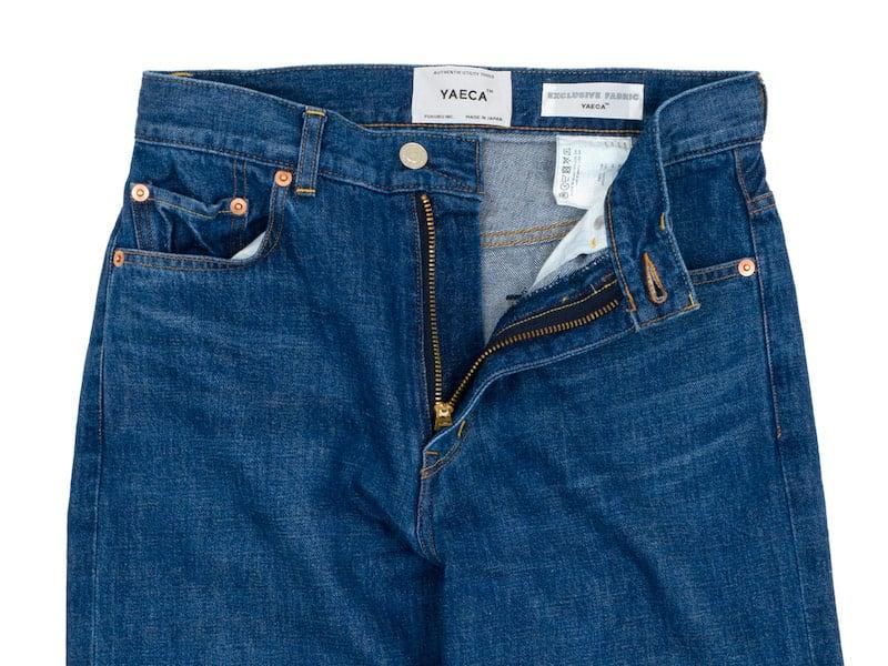 YAECA デニム ワイドストレート 13-11U LIGHT BLUE 〔メンズ