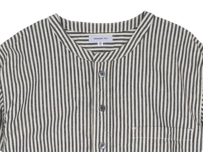 ordinary fits SLEEPING SHIRT BLACK STRIPE