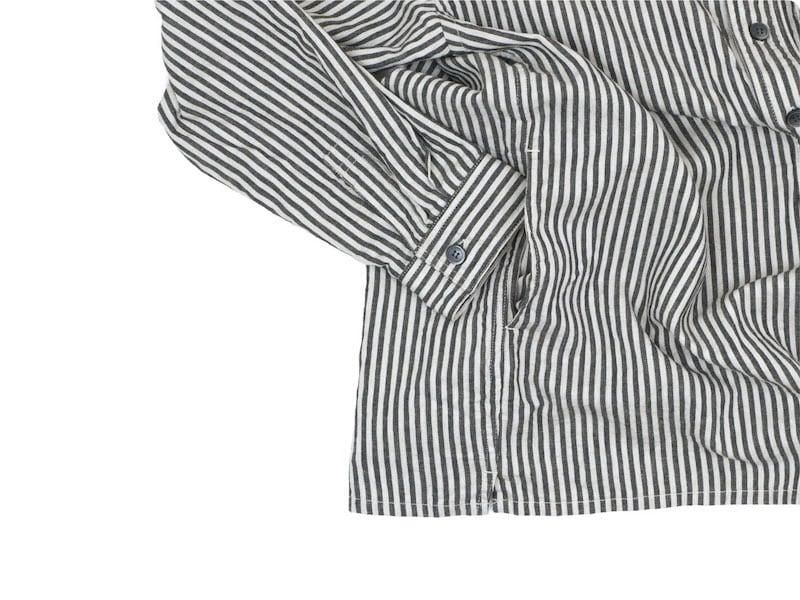 ordinary fits SLEEPING SHIRT BLACK STRIPE