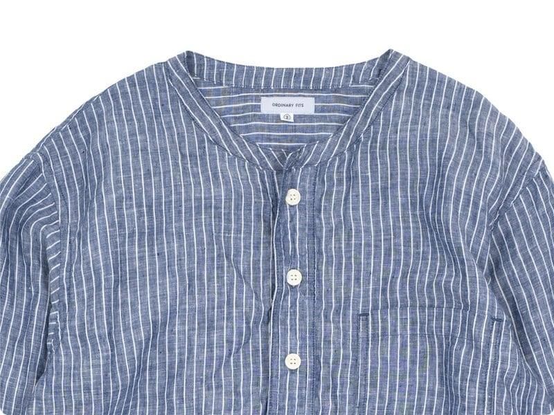 ordinary fits SLEEPING SHIRT NAVY STRIPE
