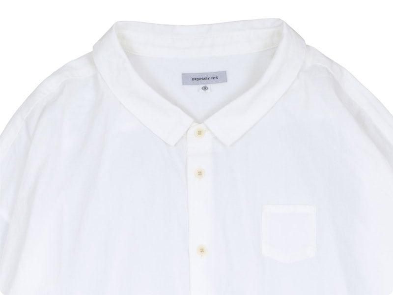 ordinary fits BARBER SHIRT OFF WHITE