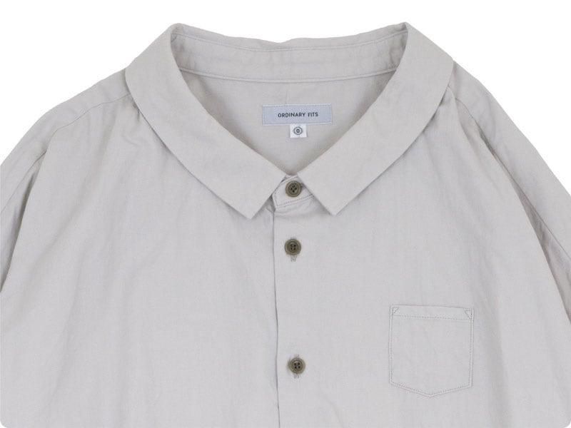 ordinary fits BARBER SHIRT LIGHT GRAY