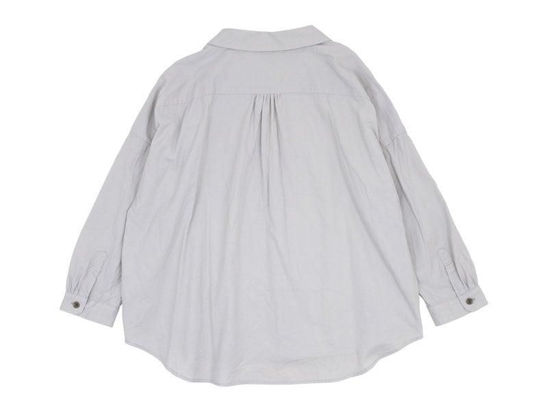 ordinary fits BARBER SHIRT LIGHT GRAY