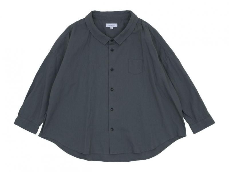 ordinary fits BARBER SHIRT CHARCOAL