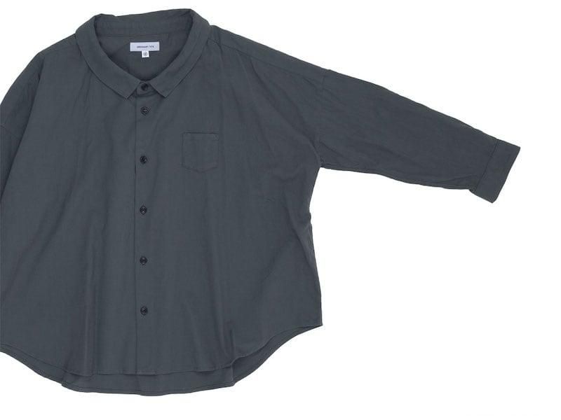 ordinary fits BARBER SHIRT CHARCOAL