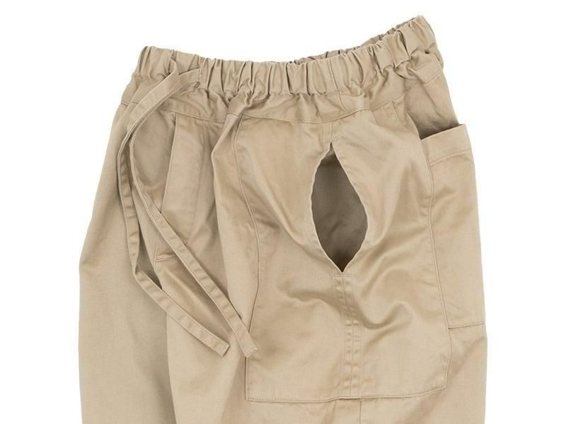 【未使用】Homspun　高密度ウェポン切替ワークパンツ　ダークベージュ homspun 高密度ウェポン ギャザーパンツ ベージュ homspun 通販