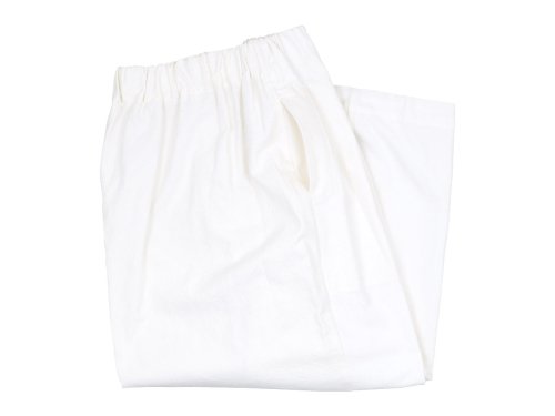 Atelier d'antan Baillie（ベイリー）Khadi Cotton Pants WHITE