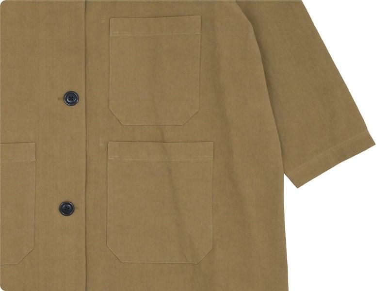 Atelier d'antan Godardʥ Cotton Coat KHAKI