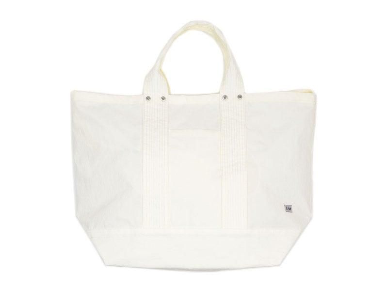 ENDS and MEANS 2way tote bag nylon WHITE
