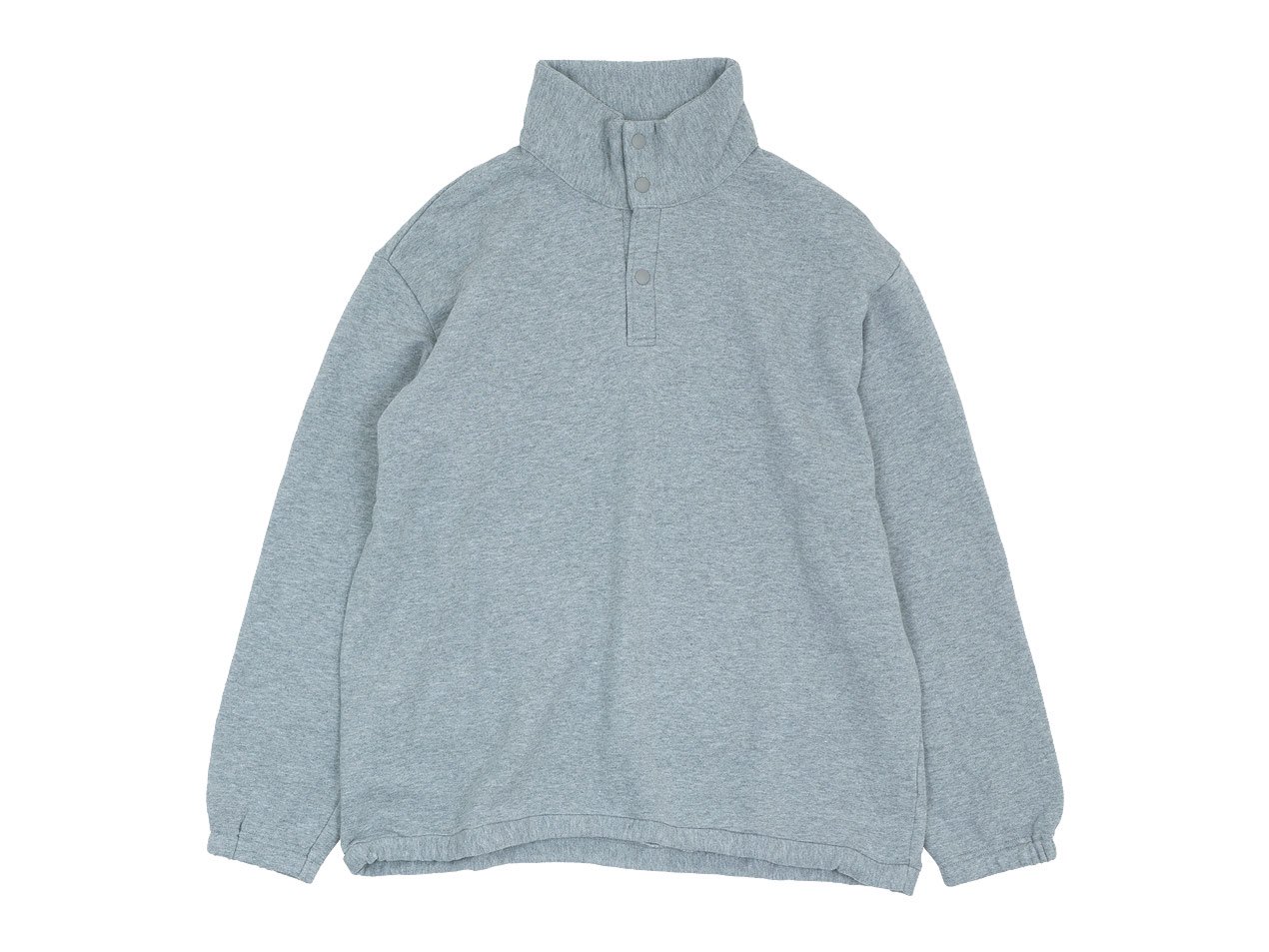 maillot snap henley sweat trainer TOP GRAY