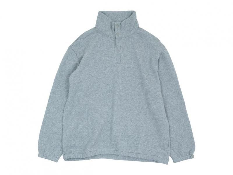 maillot snap henley sweat trainer TOP GRAY