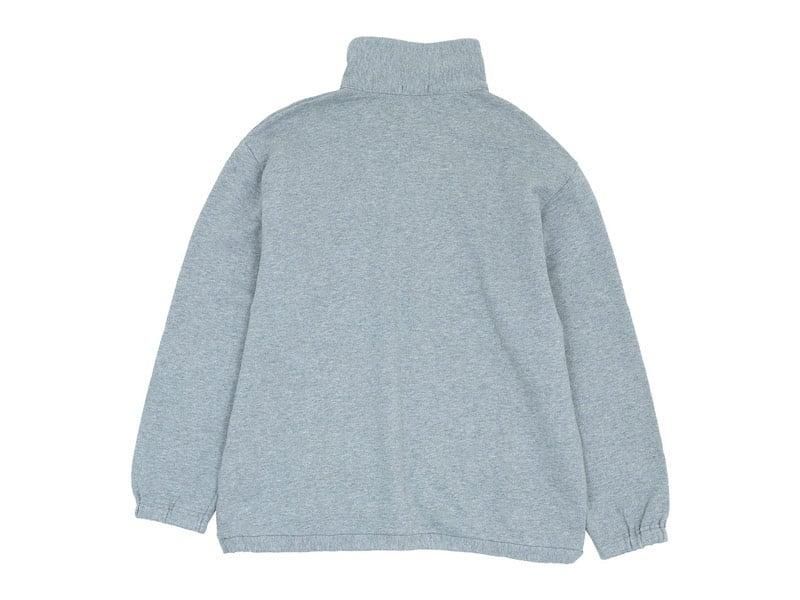 maillot snap henley sweat trainer TOP GRAY