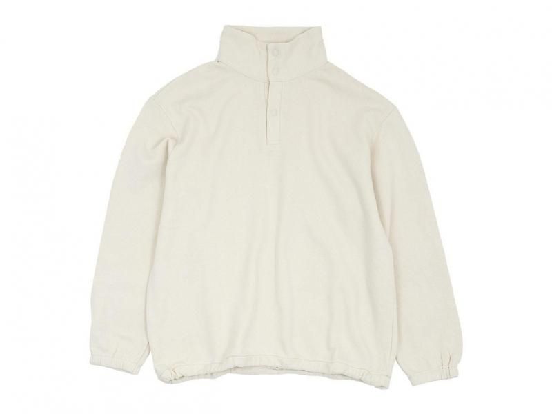 maillot snap henley sweat trainer ECRU