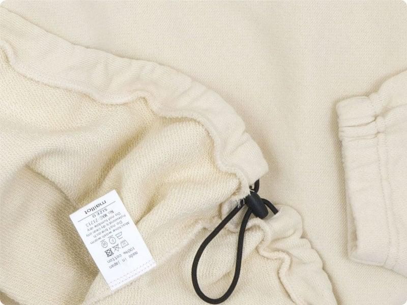 maillot snap henley sweat trainer ECRU