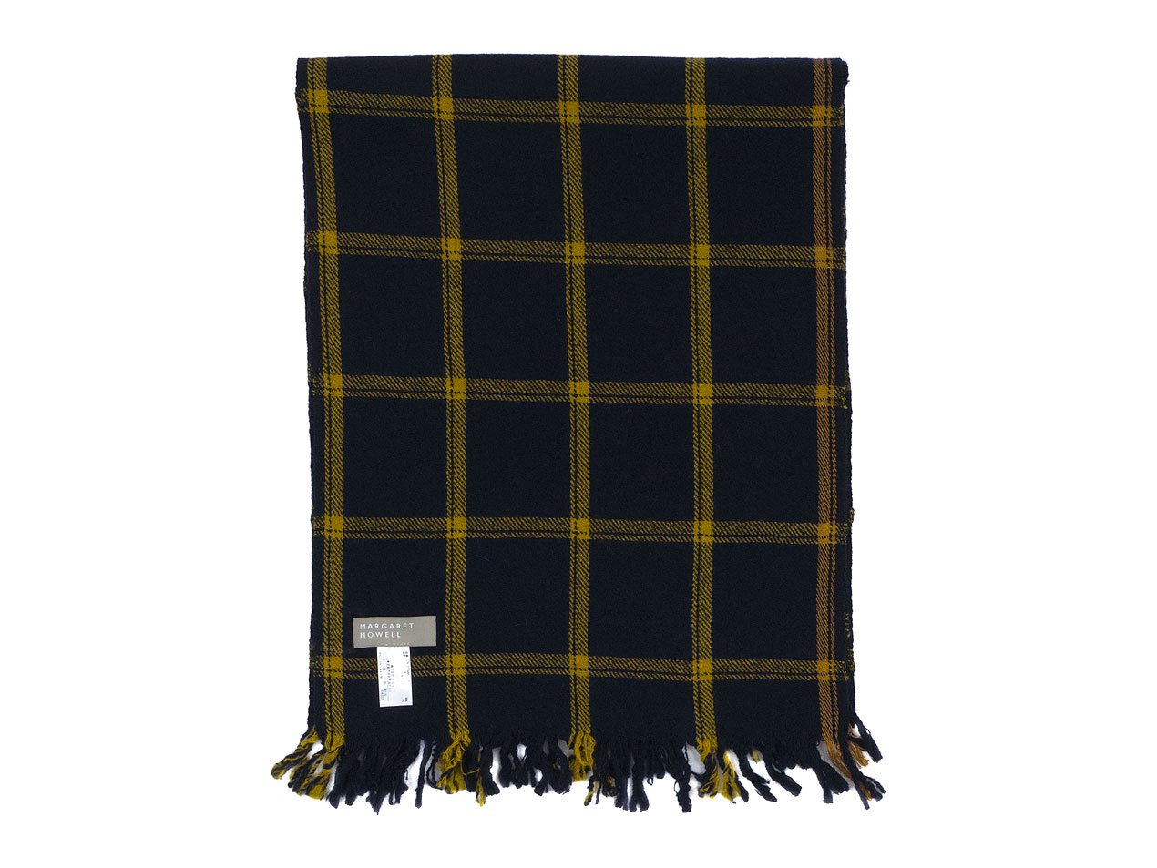 MARGARET HOWELL GRID CHECK SCARF