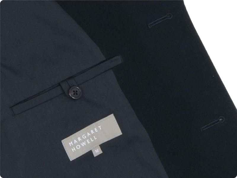MARGARET HOWELL COMPACT COTTON MOLESKIN BLOUSON 10BLACK ̥󥺡