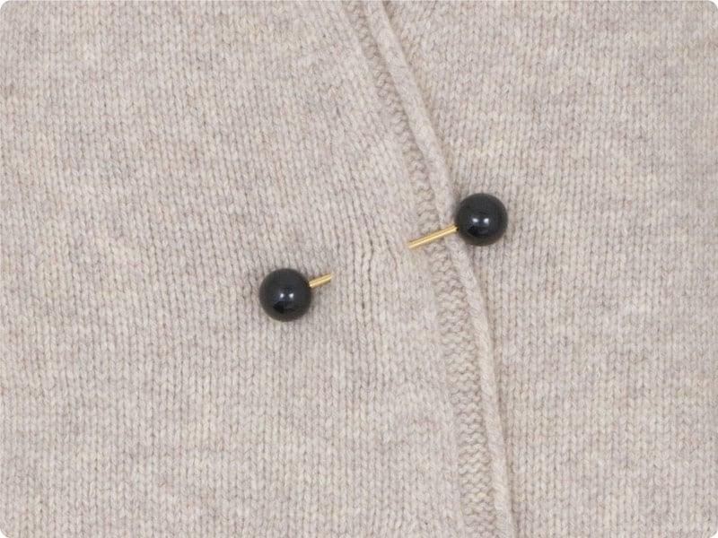 Atelier d'antan Degasʥɥ Wool Knit Cardigan OATMEAL