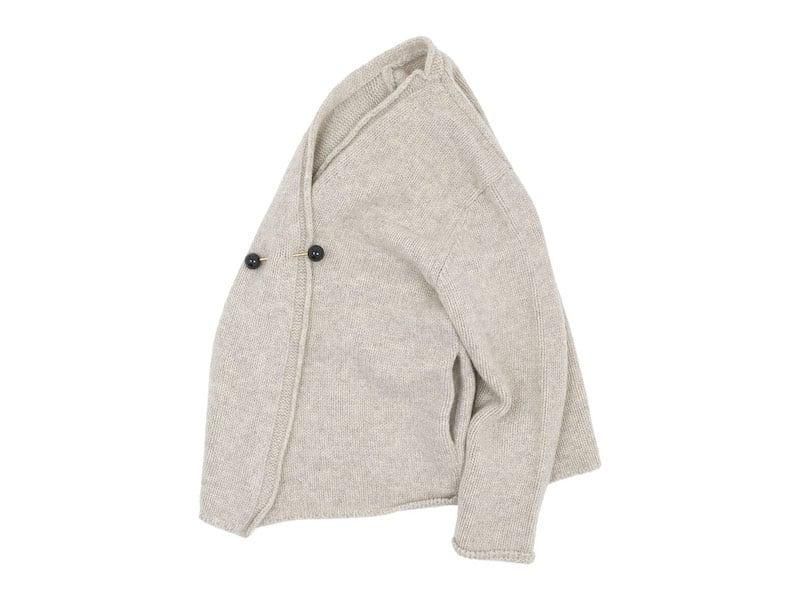 Atelier d'antan Degasʥɥ Wool Knit Cardigan OATMEAL