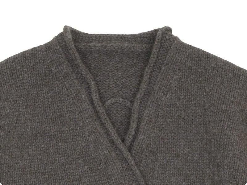 Atelier d'antan Degasʥɥ Wool Knit Cardigan BROWN