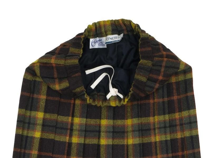 Charpentier de Vaisseau Bride O'neil of Dublin Tweed ץ꡼ĥ Long DARK BROWN x YELLOW CHECK