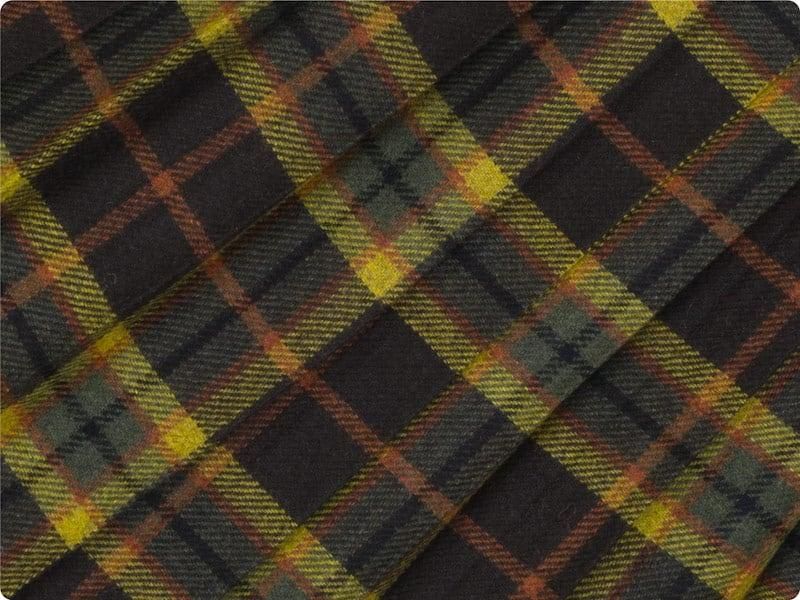 Charpentier de Vaisseau Bride O'neil of Dublin Tweed ץ꡼ĥ Long DARK BROWN x YELLOW CHECK