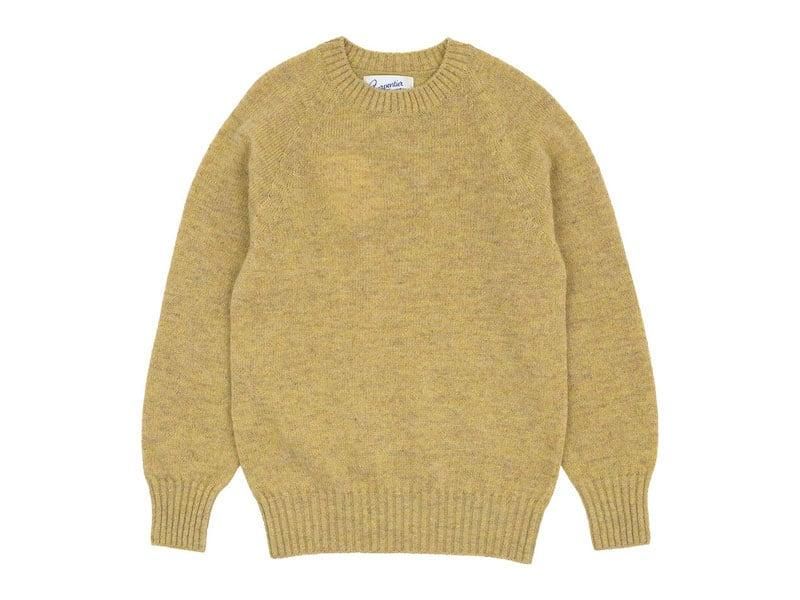 Charpentier de Vaisseau Karl Shetland Crew Neck Knit LIGHT YELLOW