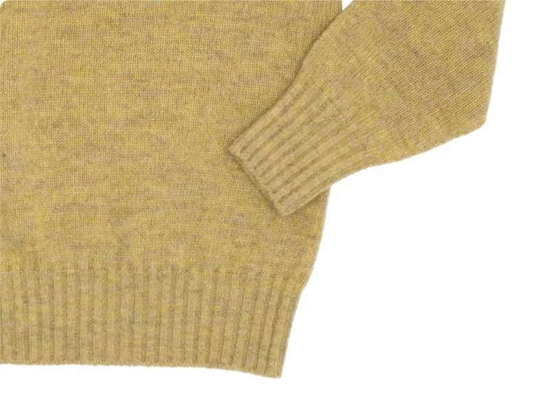 Charpentier de Vaisseau Karl Shetland Crew Neck Knit LIGHT YELLOW