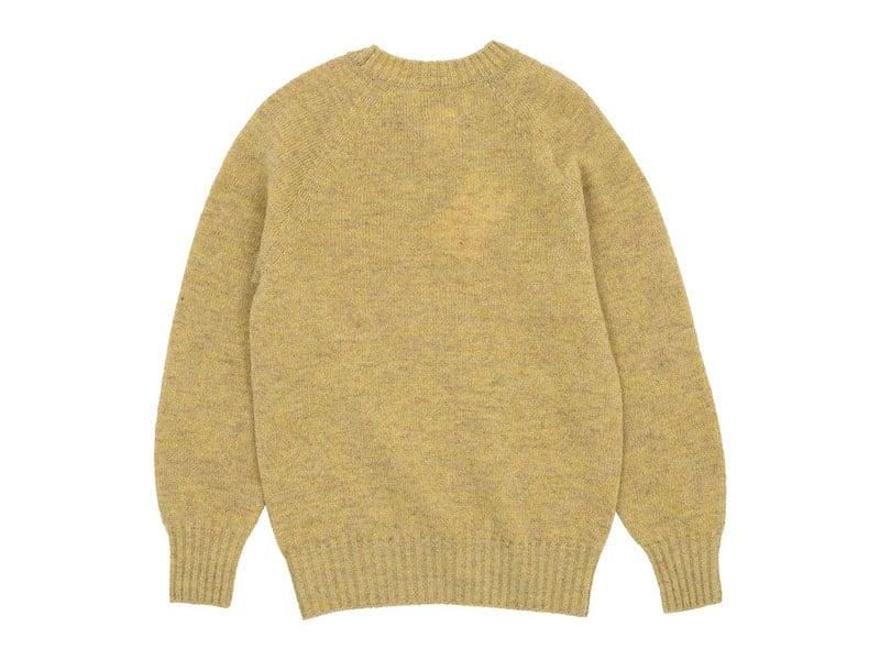 Charpentier de Vaisseau Karl Shetland Crew Neck Knit LIGHT YELLOW