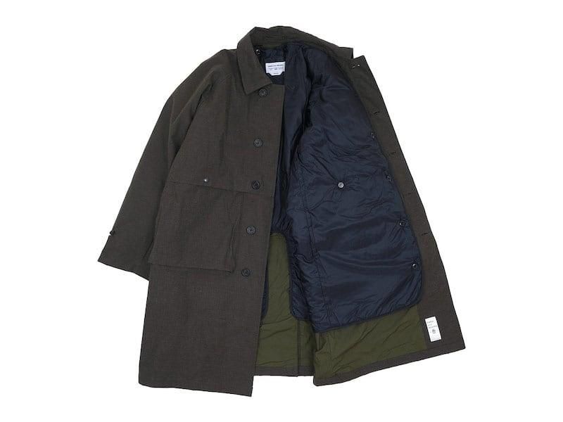 ENDS and MEANS Journalist Coat BROWN BLACK
