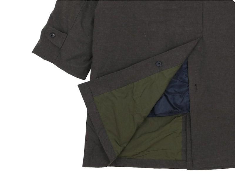 ENDS and MEANS Journalist Coat BROWN BLACK