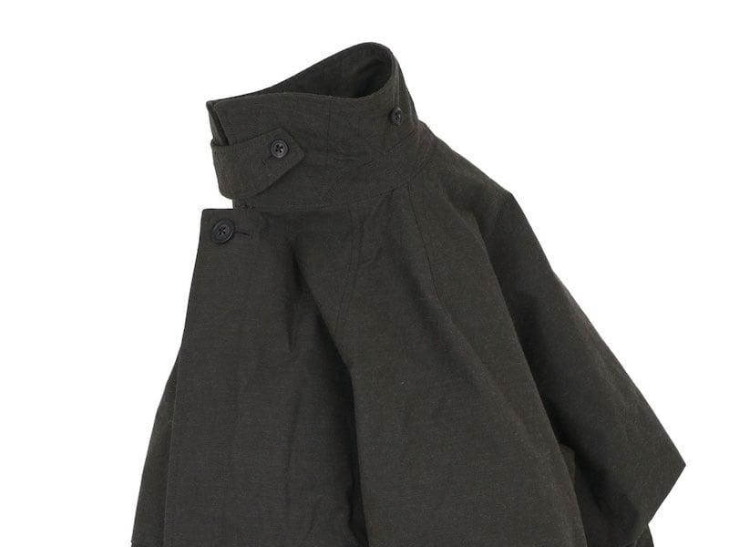 ENDS and MEANS Journalist Coat BROWN BLACK