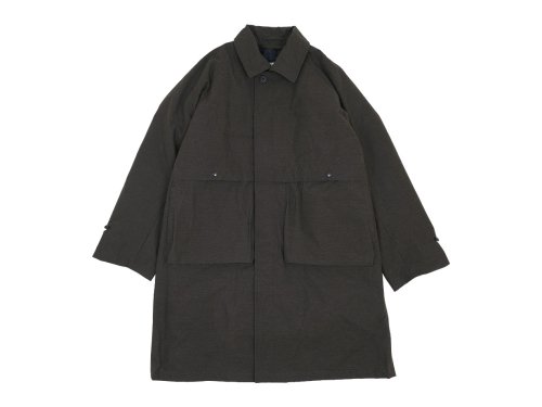 ENDS and MEANS Journalist Coat BROWN BLACK