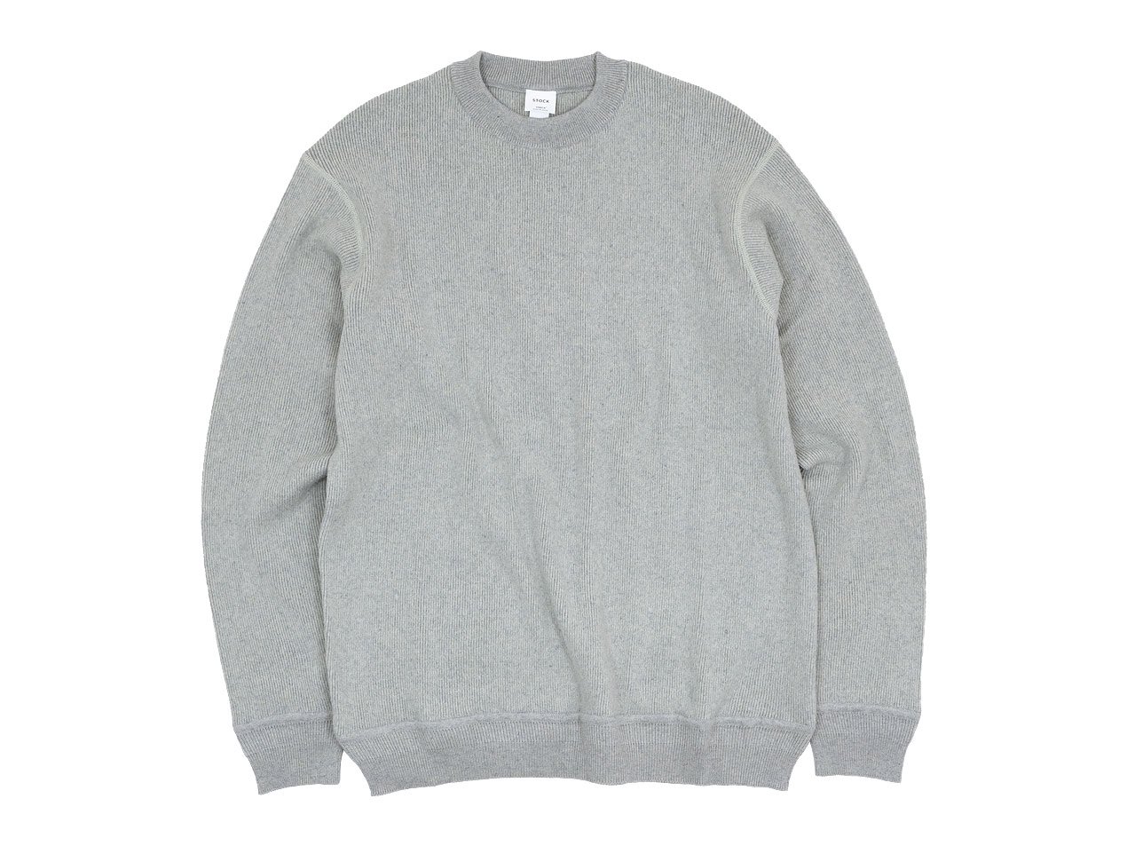 YAECA WOOL-LIKE COTTON RIB CREW NECK L/S GRAY 〔メンズ〕 YAECA通販