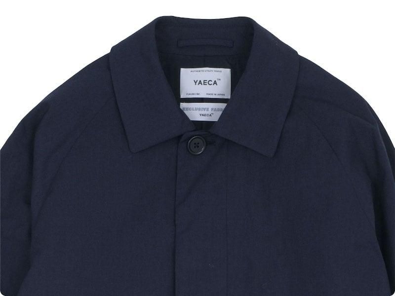 人気の雑貨がズラリ！ YAECA ステンカラーコート ショート NAVY 〔メンズ〕 【13501 ジャケット・アウター