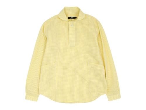LOLO コットンプルオーバーミニチェックシャツ YELLOW LOLO通販