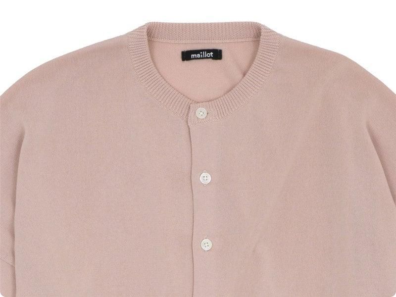 maillot mature w's relax cardigan PINK BEIGE