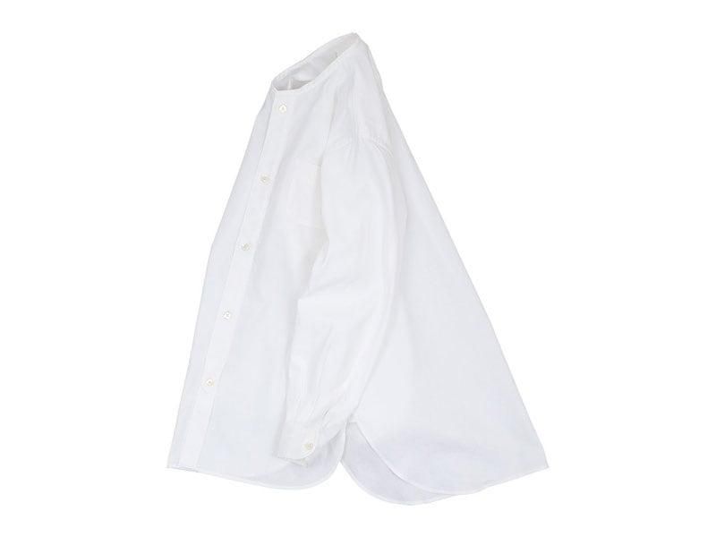 blanc no collar long shirts cotton linen regularWHITE