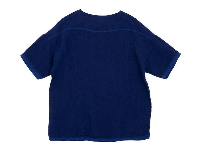 maillot linen shirts Tee NAVY MAS-22120